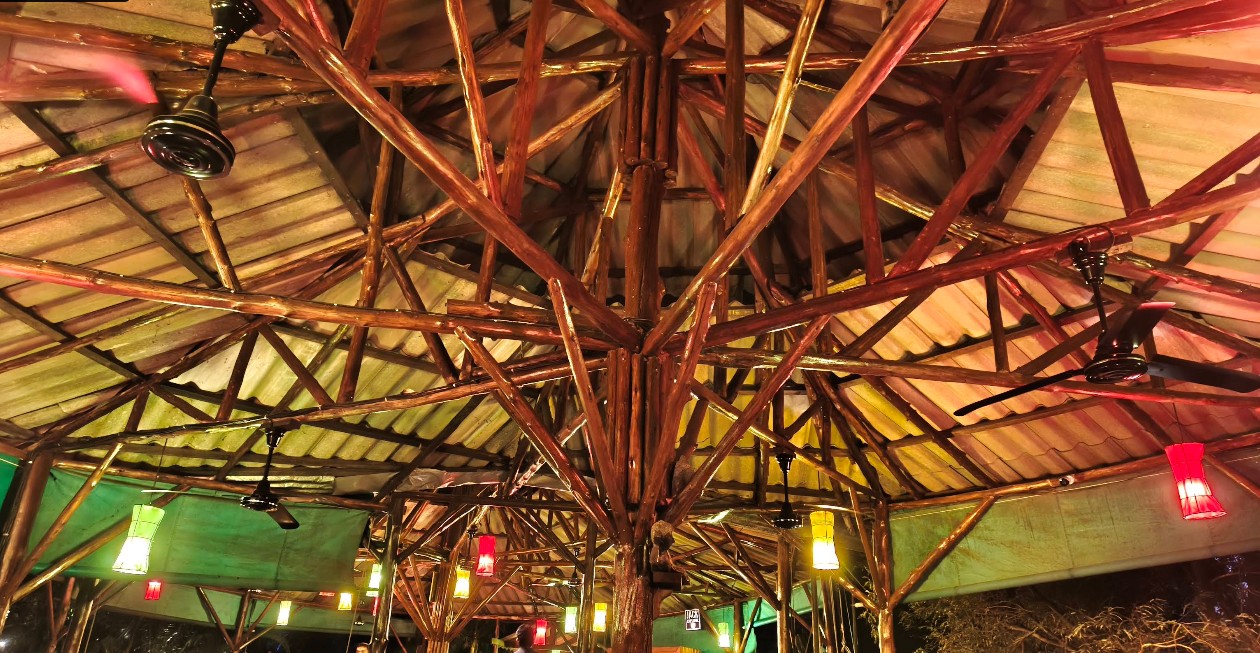 at night